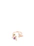Main View - Click To Enlarge - ANYALLERIE - 'Bumble Bee' diamond gemstone 18k rose gold open ring