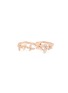 Main View - Click To Enlarge - ANYALLERIE - 'Butterfly' diamond 18k rose gold two finger ring