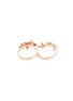 ANYALLERIE - 'Butterfly' diamond 18k rose gold two finger ring