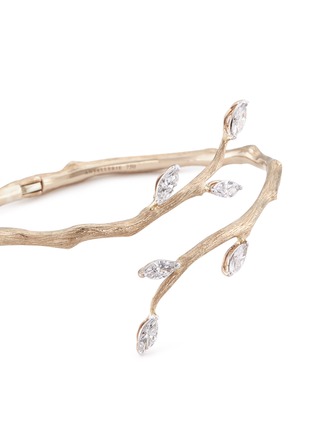 Detail View - Click To Enlarge - ANYALLERIE - Diamond 18k white gold branch cuff