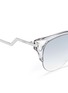 Detail View - Click To Enlarge - FENDI - 'Iridia' crystal corner acetate cat eye sunglasses