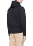 Back View - Click To Enlarge - KOLOR - Asymmetric zip hoodie
