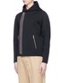 Front View - Click To Enlarge - KOLOR - Asymmetric zip hoodie