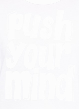Detail View - Click To Enlarge - KOLOR - 'Push Your Mind' print T-shirt