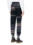Back View - Click To Enlarge - KOLOR - Stripe wool blend melton patchwork effect pants