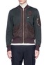 Main View - Click To Enlarge - KOLOR - Contrast panel jersey bomber jacket