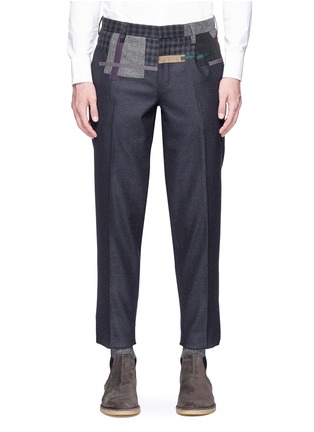 Main View - Click To Enlarge - KOLOR - Assorted patchwork wool twill pants