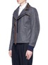 Front View - Click To Enlarge - KOLOR - Packable hood wool-cashmere melton jacket