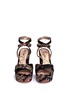 Front View - Click To Enlarge - SAM EDELMAN - 'Mara' graphic print velvet sandals