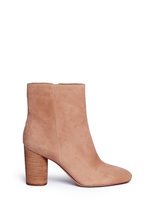 Main View - Click To Enlarge - SAM EDELMAN - 'Corra' cylindrical heel suede boots