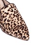 Detail View - Click To Enlarge - SAM EDELMAN - 'Augustine' leopard print calfhair mules