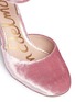 Detail View - Click To Enlarge - SAM EDELMAN - 'Clover' block heel velvet d'Orsay pumps