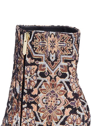 Detail View - Click To Enlarge - SAM EDELMAN - 'Corra' cylindrical heel tapestry boots