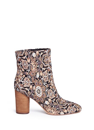 Main View - Click To Enlarge - SAM EDELMAN - 'Corra' cylindrical heel tapestry boots