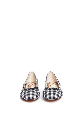 Front View - Click To Enlarge - SAM EDELMAN - 'Felicia' gingham check ballet flats