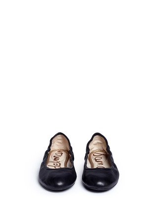 Front View - Click To Enlarge - SAM EDELMAN - 'FLOYD' LEATHER BALLET FLATS