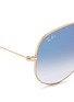 Detail View - Click To Enlarge - RAY-BAN - Metal aviator gradient sunglasses