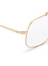 Detail View - Click To Enlarge - RAY-BAN - 'General' metal square optical glasses