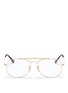 Main View - Click To Enlarge - RAY-BAN - 'General' metal square optical glasses