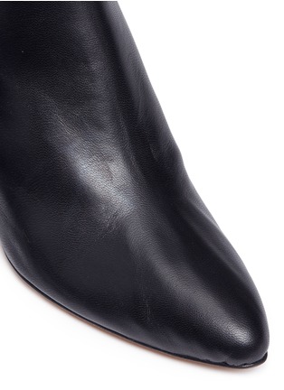 Detail View - Click To Enlarge - GRAY MATTERS - 'Monika' cylindrical heel leather ankle boots