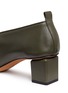 Detail View - Click To Enlarge - GRAY MATTERS - 'Mildred' geometric heel choked-up leather pumps
