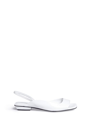 Main View - Click To Enlarge - OPENING CEREMONY - 'Elyna' semi d'Orsay patent leather slingback sandals