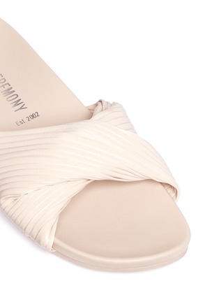 Detail View - Click To Enlarge - OPENING CEREMONY - 'Paulyna' pleated twist band slide sandals