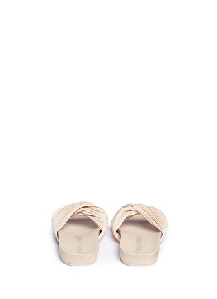 Back View - Click To Enlarge - OPENING CEREMONY - 'Paulyna' pleated twist band slide sandals