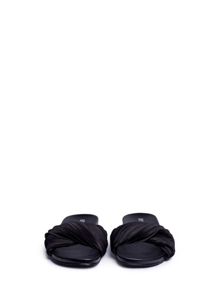 Front View - Click To Enlarge - OPENING CEREMONY - 'Paulyna' pleated twist band slide sandals