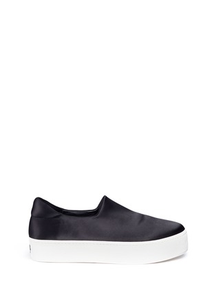 Main View - Click To Enlarge - OPENING CEREMONY - 'Cici' satin flatform skate slip-ons