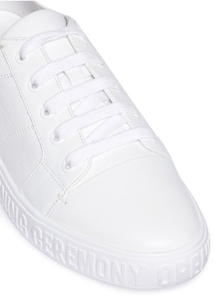 Detail View - Click To Enlarge - OPENING CEREMONY - 'Mina Logo' leather sneakers