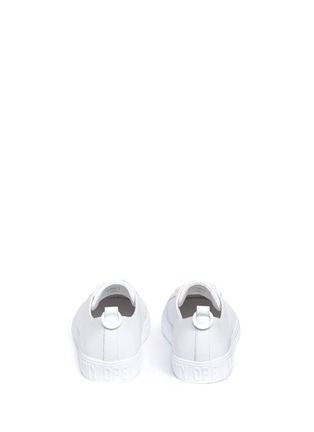 Back View - Click To Enlarge - OPENING CEREMONY - 'Mina Logo' leather sneakers