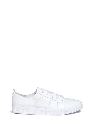 Main View - Click To Enlarge - OPENING CEREMONY - 'Mina Logo' leather sneakers