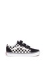 Main View - Click To Enlarge - VANS - 'Old Skool V' checkerboard print canvas sneakers