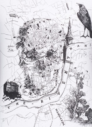 Detail View - Click To Enlarge - ALEXANDER MCQUEEN - 'London Map' organic cotton T-shirt