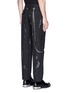 Back View - Click To Enlarge - ALEXANDER MCQUEEN - Chain safety pin fil coupé pants