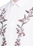 Detail View - Click To Enlarge - ALEXANDER MCQUEEN - Floral embroidered poplin shirt