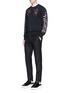 Figure View - Click To Enlarge - ALEXANDER MCQUEEN - Bullion floral embroidered sweatshirt