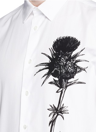 Detail View - Click To Enlarge - ALEXANDER MCQUEEN - Thistle print shirt