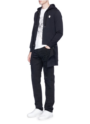 Figure View - Click To Enlarge - ALEXANDER MCQUEEN - Ripped skinny jeans