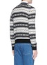 Back View - Click To Enlarge - ALEXANDER MCQUEEN - Fair Isle cashmere cardigan