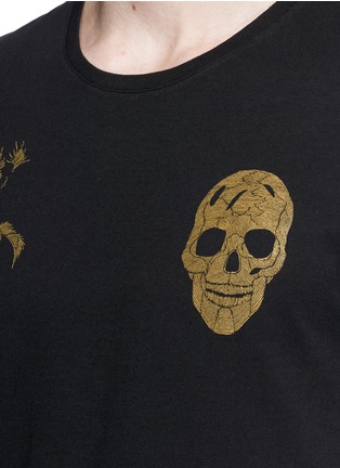 Detail View - Click To Enlarge - ALEXANDER MCQUEEN - Skull floral print organic cotton T-shirt