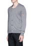Front View - Click To Enlarge - ALEXANDER MCQUEEN - Distressed wool-silk cardigan