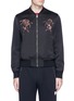 Main View - Click To Enlarge - ALEXANDER MCQUEEN - Bullion embroidered satin bomber jacket