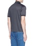 Back View - Click To Enlarge - ALEXANDER MCQUEEN - Skull shoulder panel polo shirt