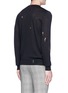 Back View - Click To Enlarge - ALEXANDER MCQUEEN - Skull distressed wool-silk sweater