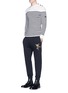Figure View - Click To Enlarge - ALEXANDER MCQUEEN - Bullion rose embroidered sweatpants