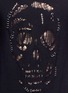 Detail View - Click To Enlarge - ALEXANDER MCQUEEN - 'Punk Skull' metal ring distressed sweater