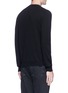 Back View - Click To Enlarge - ALEXANDER MCQUEEN - 'Punk Skull' metal ring distressed sweater