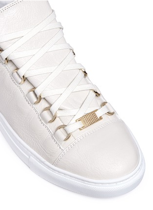 Detail View - Click To Enlarge - BALENCIAGA - Lambskin leather sneakers